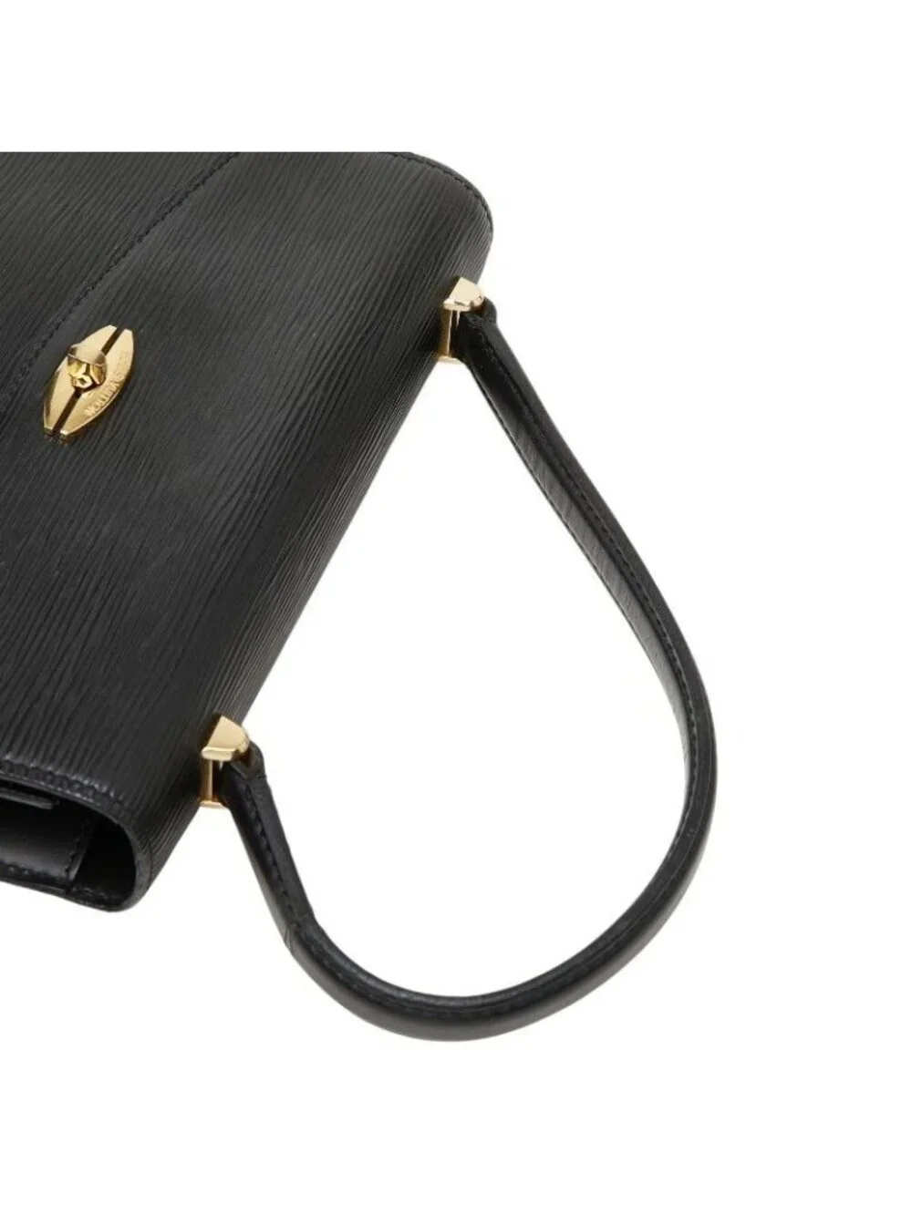 Louis Vuitton Epi Malesherbes Handbag Noir Black Leather
